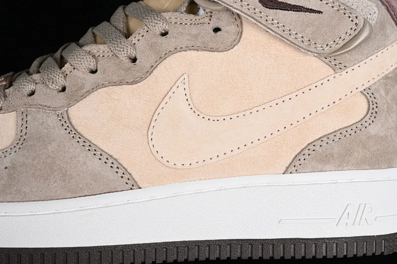 All categories Nk Air Force 1 Air Force series Nk Air Force 1 Mid Air Force mid-top Nk Air Force 1'07 Mid beige suede Air Force One mid-top casual sneakers CG9908-102